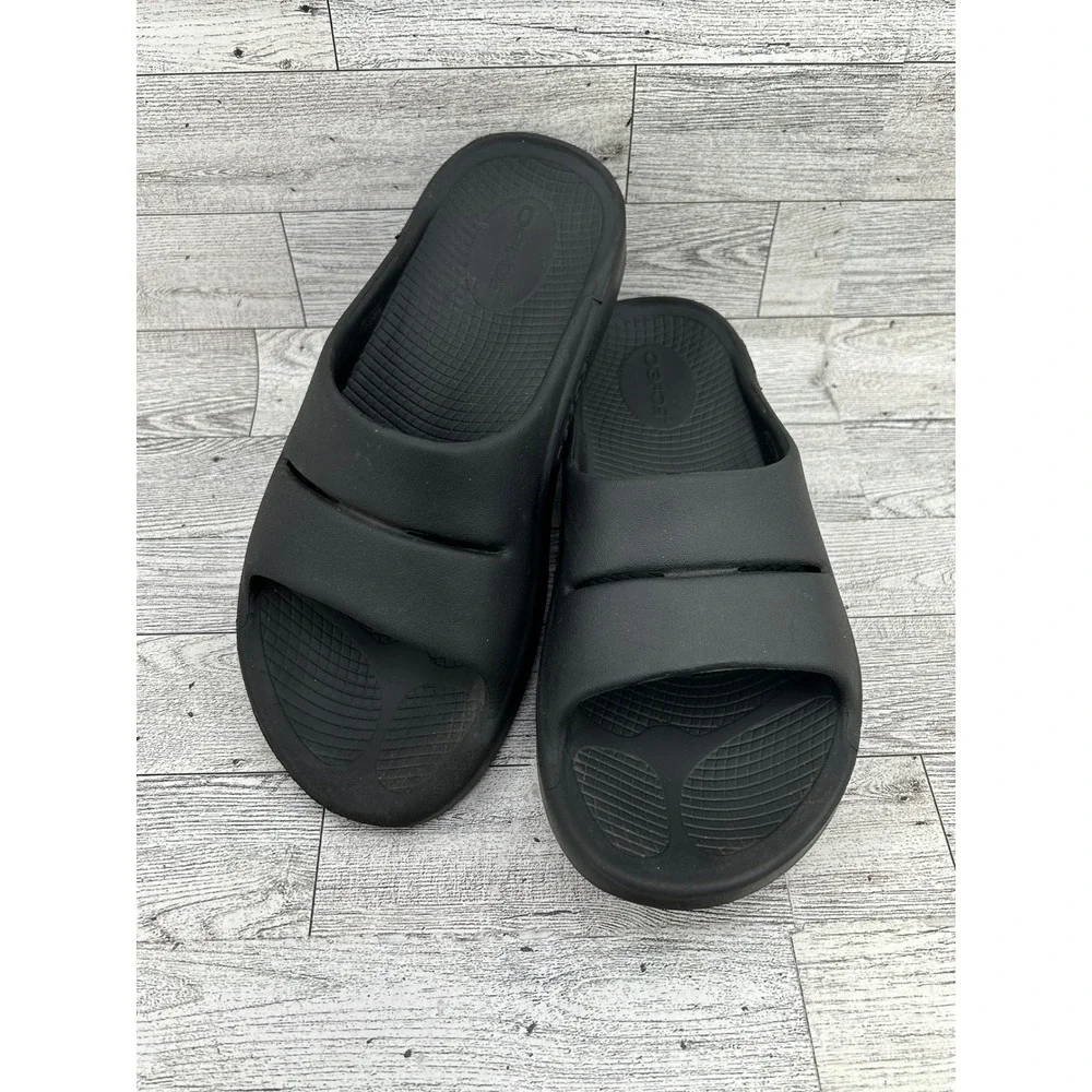 Oofos OOahh Sport Recovery Slides Black Mens 4 Womens 6 EU 37 Orthopedic Sandals